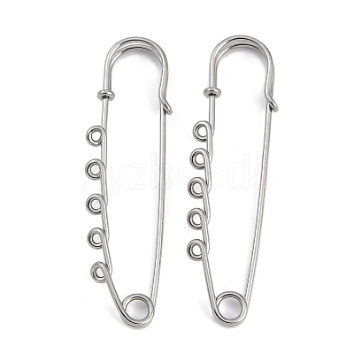 304 Stainless Steel Safety Pins Brooch Findings STAS-K252-05C-P-1