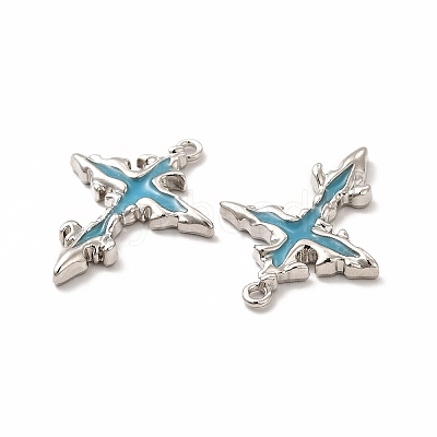 Rack Plating Alloy Enamel Pendants FIND-G051-07P-1