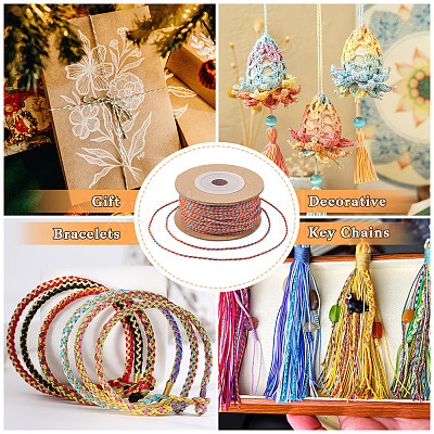 5 Rolls 5 Colors Cotton Cord OCOR-TA0001-48-1