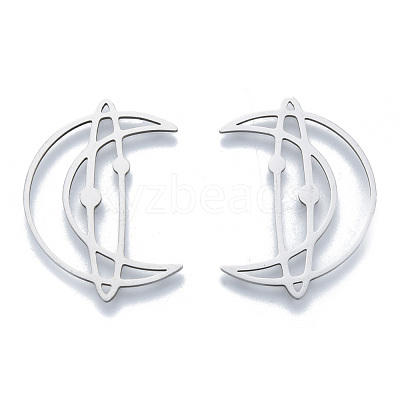 Non-Tarnish 201 Stainless Steel Filigree Joiners Links STAS-N090-LA960-1-1