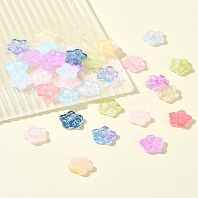 30Pcs Baking Paint Glass Beads GLAA-FS0001-97H-1
