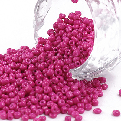 Baking Paint Glass Seed Beads SEED-S001-K24-1