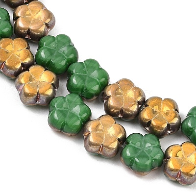 Czech Pressed Glass Beads GLAA-I061-23B-1