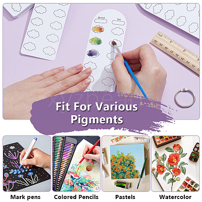 60Pcs Colored Paper Card DIY-OC0015-25-1
