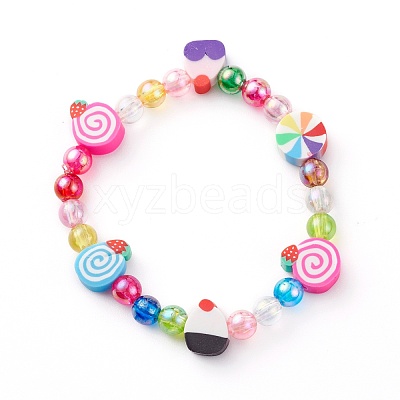 Stretch Kids Bracelets BJEW-JB06326-01-1