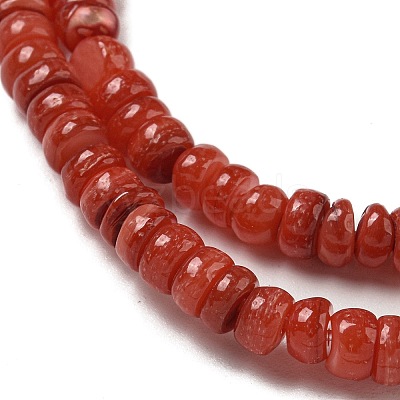 Dyed Natural Freshwater Shell Beads Strands BSHE-G039-07K-1