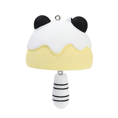 Opaque Resin Pendants RESI-S018-04B-P-1