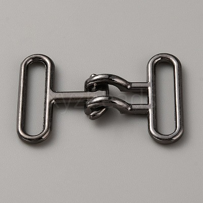 Alloy Snap Lock Clasps PALLOY-WH0107-01A-B-1