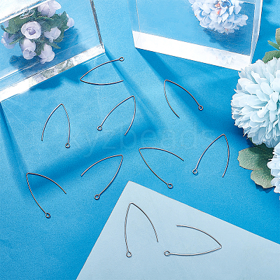304 Stainless Steel Earring Hooks STAS-PH0018-18-1