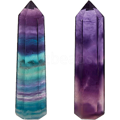 Natural Fluorite Sculpture Display Decoration G-WH0021-30-1