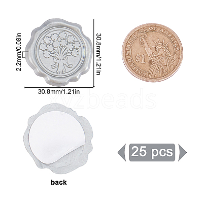 Adhesive Wax Seal Stickers DIY-WH0201-08D-1