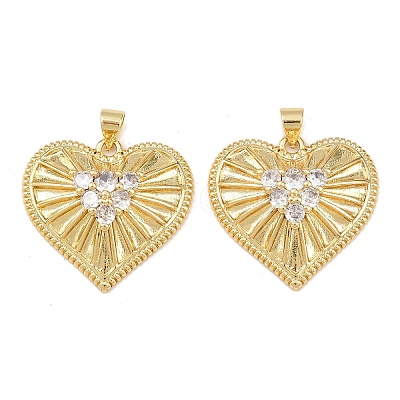 Mother's Day Brass Cubic Zirconia Pendants KK-L251-07G-08-1