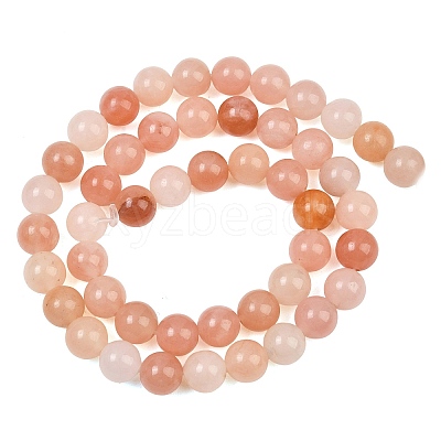 Dyed Natural Pink Jade Beads Strands GG-CBAD029-A12-8mm-1