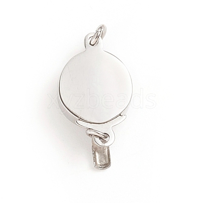 Tarnish Resistant 304 Stainless Steel Box Clasps STAS-I133-03P-1