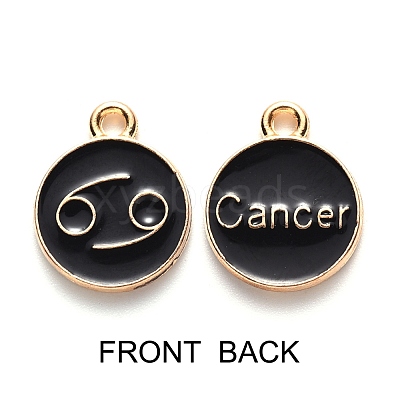 Alloy Enamel Pendants ENAM-SZ0001-27C-D-1