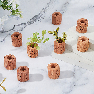 Ceramic Aquatic Water Plant Fixed Rings for Fish Tank Accessories AJEW-WH0609-488-1