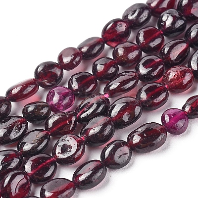 Natural Garnet Beads Strands G-L478-52-1