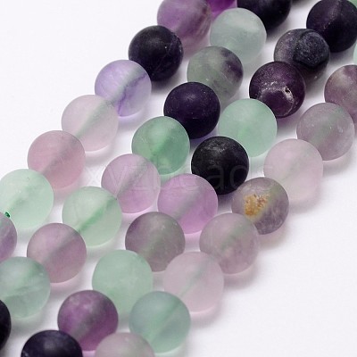 Natural Fluorite Bead Strands X-G-A163-06-8mm-1