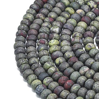Natural Dragon Blood Beads Strands G-P575-A14-6x4mm-1
