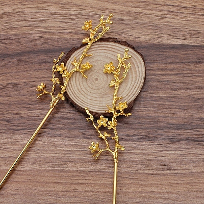 Alloy Hair Stick Findings X-OHAR-PW0001-341G-1