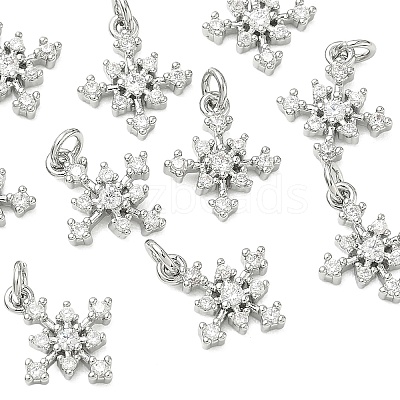 SHEGRACE Brass Micro Pave Cubic Zirconia Pendants XGRQ3D201-487P-1