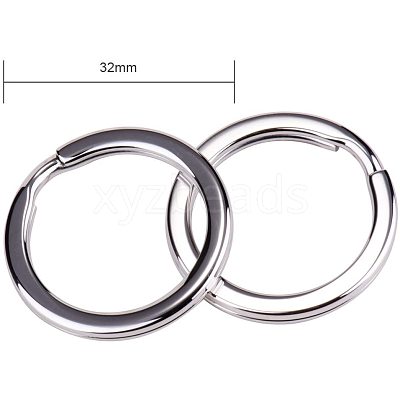 304 Stainless Steel Keychain Clasp Findings STAS-PH0002-22P-1