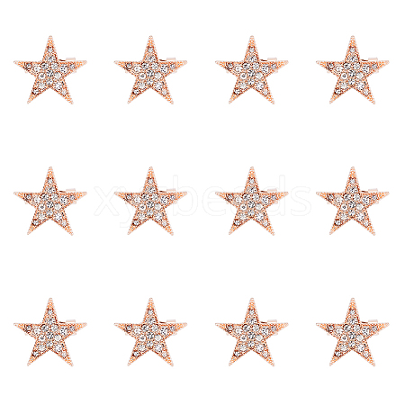 SUPERFINDINGS 12Pcs Star Brooch Pin JEWB-FH0001-43-1