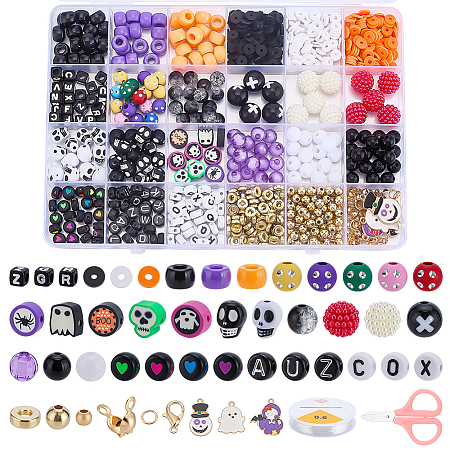 Halloween Theme DIY Bracelets Making Kits DIY-WH0750-047-1
