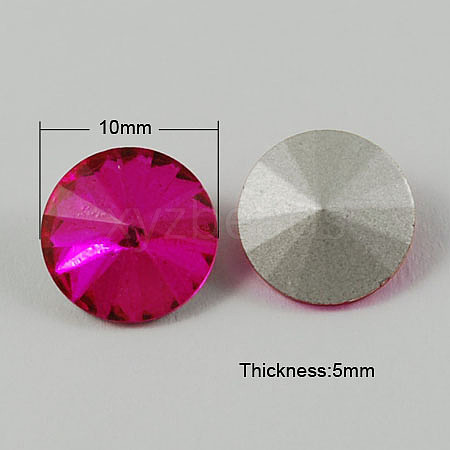 Glass Pointed Back Rhinestone RGLA-R003-10mm-16-1