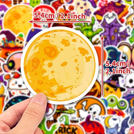 50Pcs Halloween Cartoon Paper Self-Adhesive Picture Stickers STIC-C010-26-1