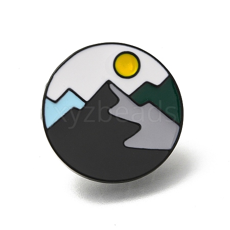 Mountain Scenery Series Enamel Pins JEWB-Z030-04A-1