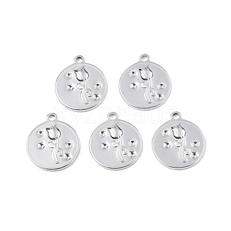 201 Stainless Steel Rhinestone Settings STAS-T063-182P-1