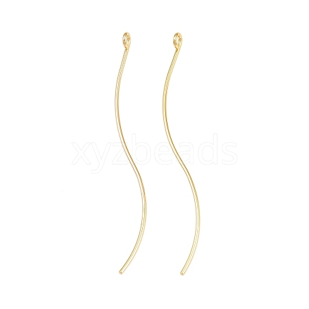 Brass Earring Findings KK-A274-17E-G-1