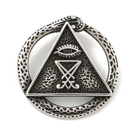 Sigil of Lucifer 316 Surgical Stainless Steel Pendants STAS-E212-77AS-1