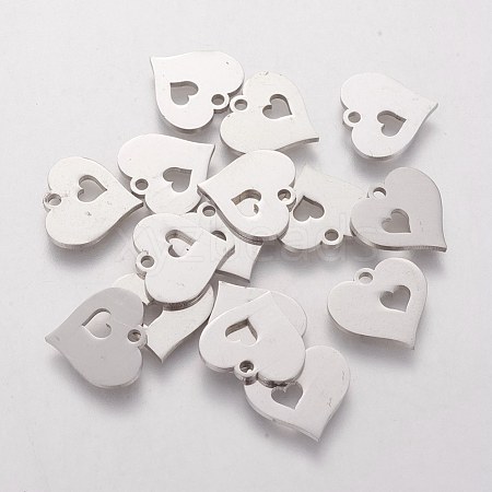 Non-Tarnish 304 Stainless Steel Charms STAS-Q201-T070-1