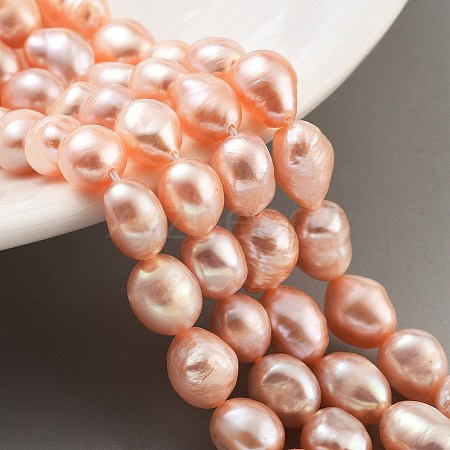 Natural Cultured Freshwater Pearl Beads Strands PEAR-P062-28G-1