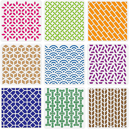 Large Plastic Reusable Drawing Painting Stencils Templates DIY-WH0172-022J-1