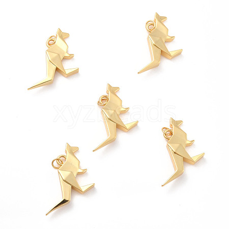 Rack Plating Brass Pendants KK-B052-09G-1