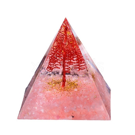 Orgonite Pyramid Resin Display Decorations PW-WG22430-01-1