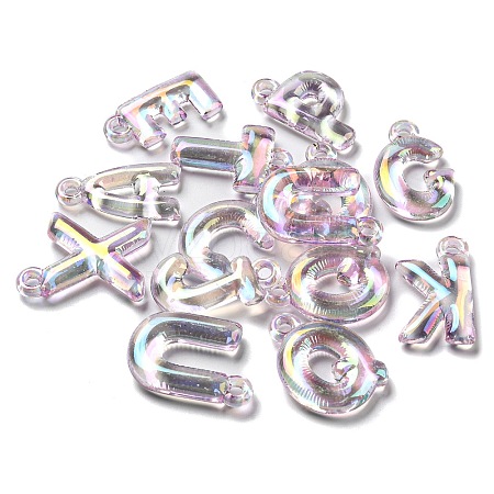 Transparent UV Plating Acrylic Pendants OACR-H022-08E-1