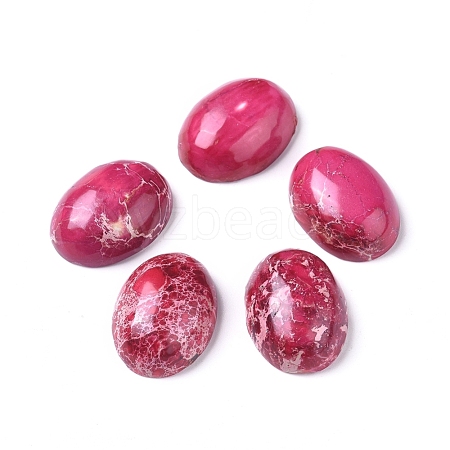 Synthetic Imperial Jasper Cabochons G-D0006-G02-15-1