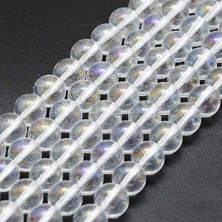 Natural Quartz Crystal Beads Strands G-F561-8mm-A-1