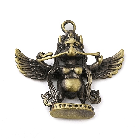 Tibetan Style Rack Plating Brass Pendants KK-Q805-27AB-1