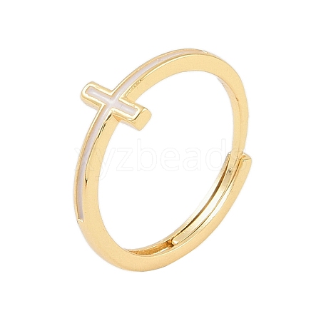 304 Stainless Steel Adjustable Finger Ring RJEW-C084-02A-01G-1