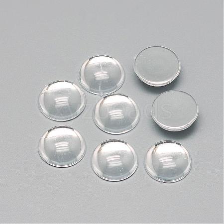 Transparent Acrylic Cabochons GACR-Q014-20mm-02-1