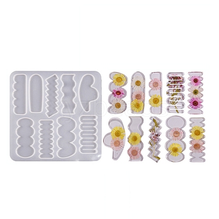 DIY Irregular Shape Cabochon Silicone Molds for Hair Clips LS-DIY-L069-01C-1