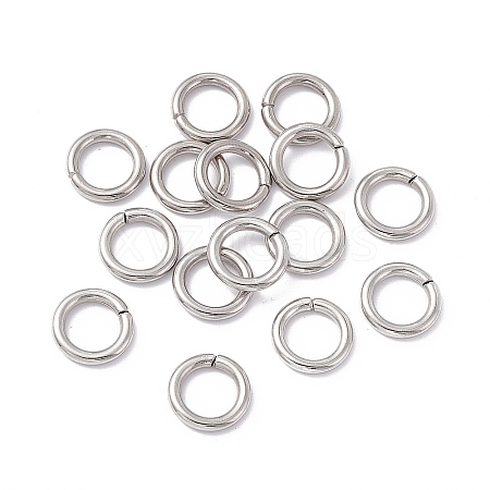 Non-Tarnish 304 Stainless Steel Open Jump Rings X-STAS-C040-01A-P-1