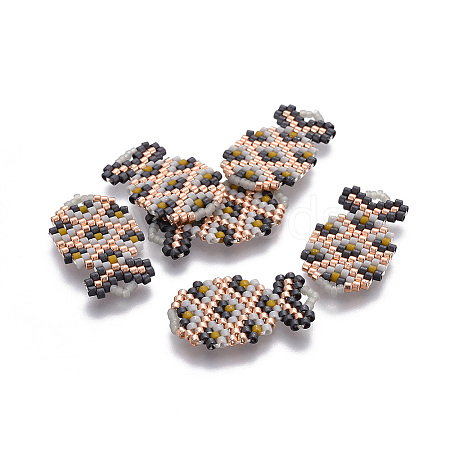 MIYUKI & TOHO Handmade Japanese Seed Beads Pendants SEED-A027-B01-1