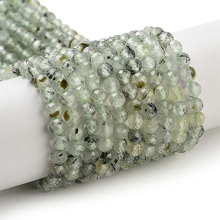 Natural Prehnite Beads Strands G-G140-A19-03-1