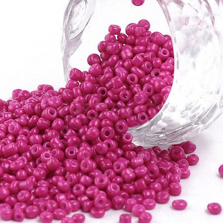 Baking Paint Glass Seed Beads SEED-S001-K24-1